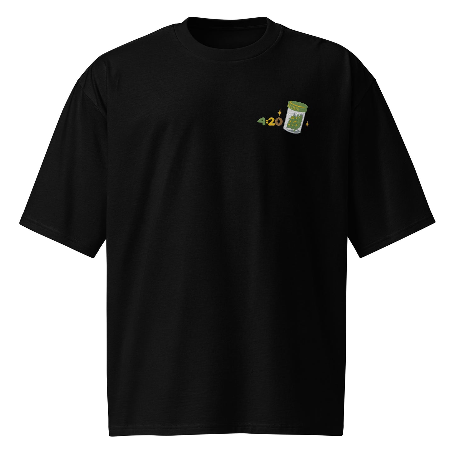 Smoker T-Shirt Oversized - Streetwear Unisex Shirt mit 04:20 Logo, Trendy 420 Style