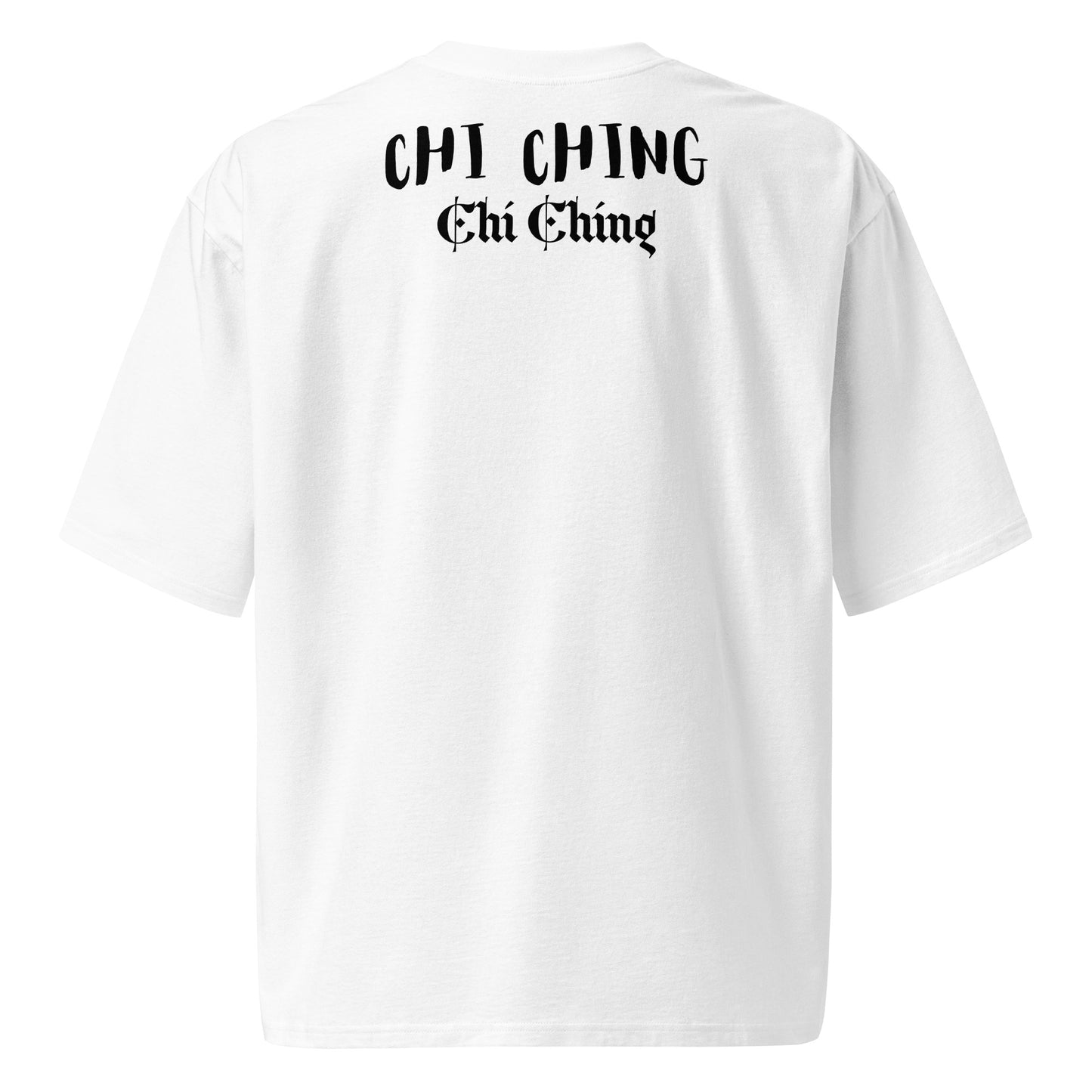 Unisex White Heavy Cotton T-Shirt - 'Money Bandit' Front Design & 'Cha Ching' Print auf der Rückseite - Trendy Streetwear Look