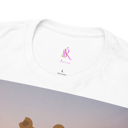 Unisex T-Shirt aus schwerer Baumwolle, (Trust No One) Caption, Bären T-Shirt, Gansta Bär Shirt