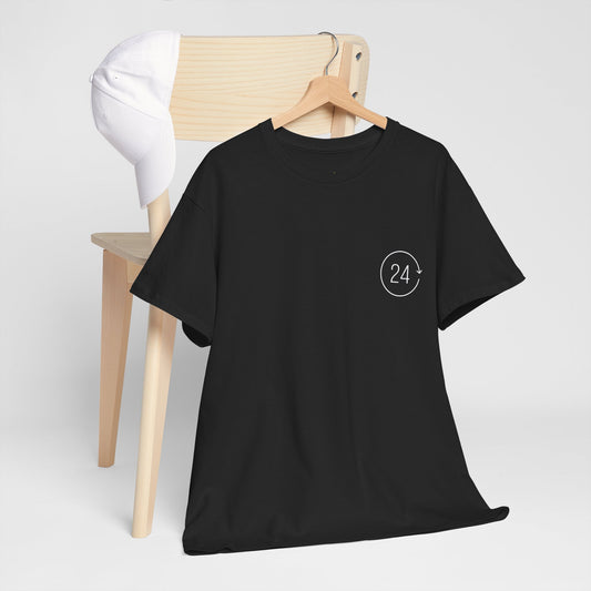 Unisex Heavy Cotton Tee: 24 Hustle Hard, stay huble T-Shirt, Komfort und Langlebigkeit , Tshirt ,100% Baumwolle