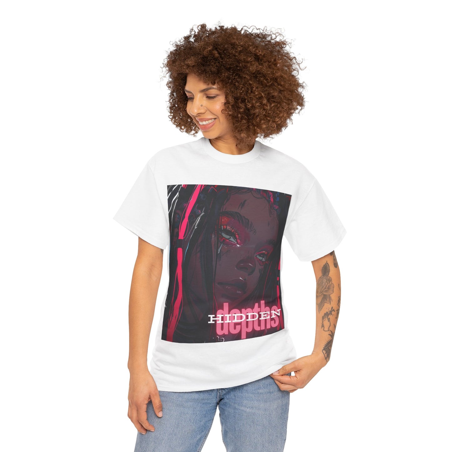 Hidden Depths Manga Girl, 100 % Baumwolle , Unisex-Tshirt