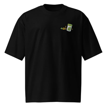 Smoker T-Shirt Oversized - Streetwear Unisex Shirt mit 04:20 Logo, Trendy 420 Style