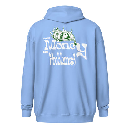 More Money Less Problems Hoodie - Oversize Kapuzenpullover mit Geldschein Logo, Streetwear Unisex
